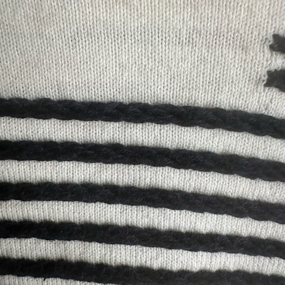 NIC+ZOE Fresh Perspective Asymmetrical Abstract Striped Relaxed Fit Sweater - Picture 7 of 8